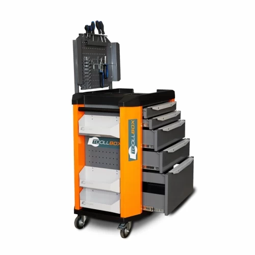 Тележка инструментальная ToollBox TBP-5 (оранжевая)